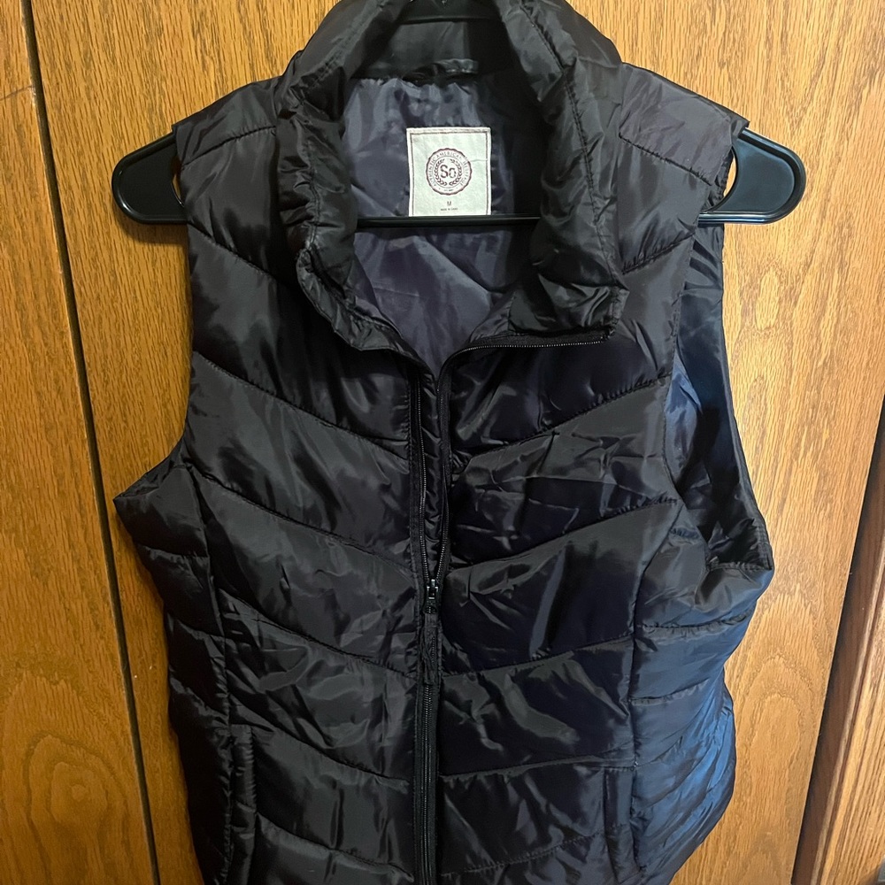 SO Dark Gray Quilted Vest
